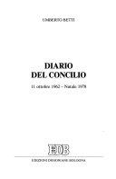 Copertina  Diario del concilio 11 ottobre 1962 - Natale 1978
