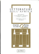 Copertina  Letterature dell'Africa