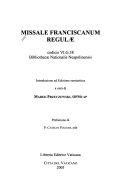 Copertina  Missale Franciscanum Regulae codicis VI.G.38 Bibliothecae Nationalis Neapolinensis