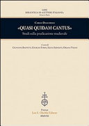 Copertina  «Quasi quidam cantus». Studi sulla predicazione medievale