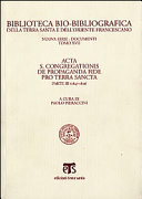 Copertina  Addizione alla posizione sopra lo stato della Chiesa Patriarcale di Gerusalemme. Con sommario 1851
