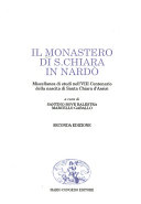 Copertina  Monache di nobile famiglia e cronotassi delle badesse di S. Chiara