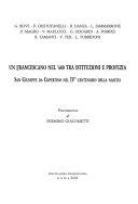 Copertina  Le agiografie di s. Giuseppe da Copertino tra storia e mito