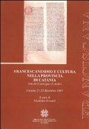 Copertina  Manoscritti catanesi ed opere francescane