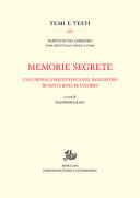 Copertina  Memorie segrete. Una cronaca seicentesca del monastero di Santa Rosa di Viterbo