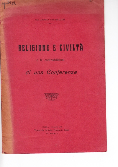 Copertina  Religione e civiltà e le contraddizioni di una Conferenza