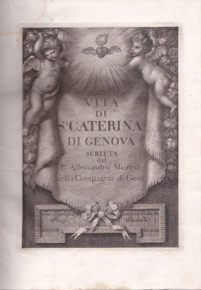 Copertina  Vita di S.ª Caterina di Genova