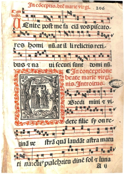 Copertina  [Graduale sancte Romanae ecclesie  integrum: in quo Dominicale: Sanctuarium: Commune: et Cantorinum sive kyriale continetur: absolutum est.]