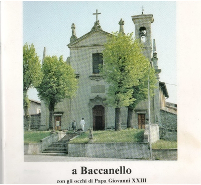 Copertina  a Baccanello con gli occhi di Papa Giovanni XXIII