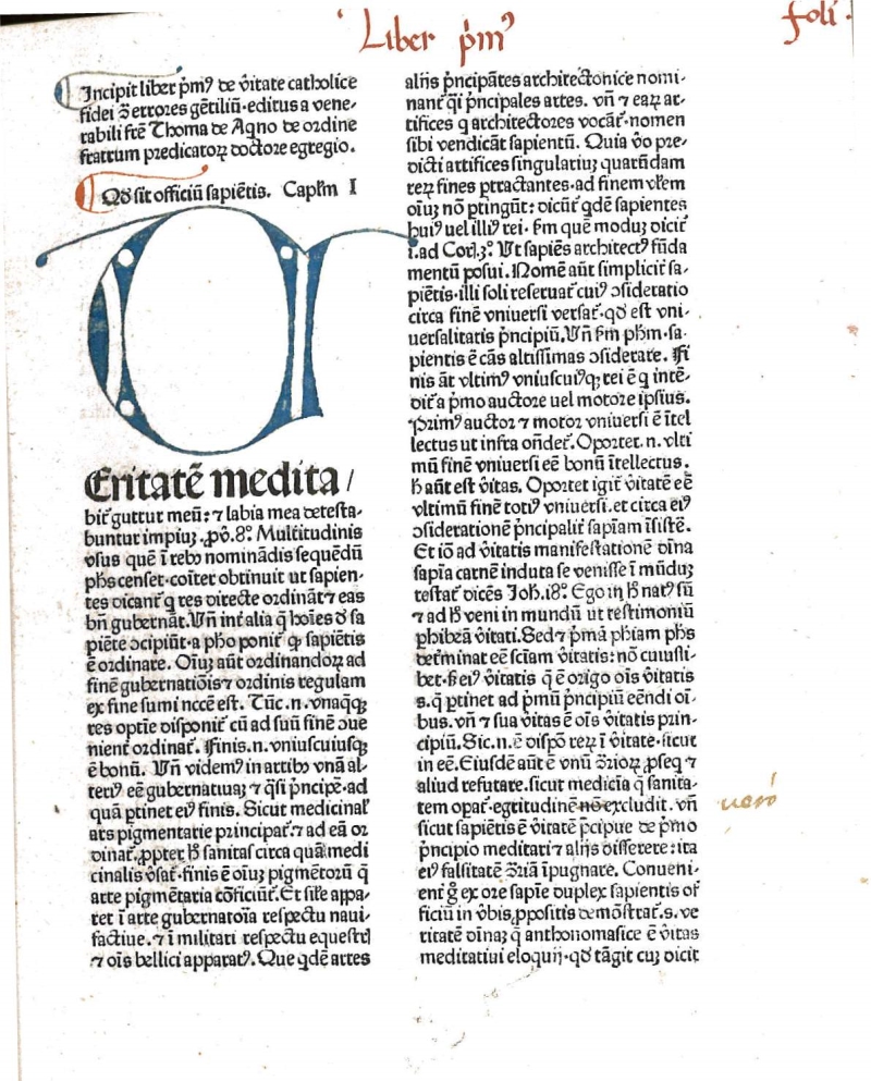 Copertina  Summa contra gentiles sive de veritate catholicae fidei