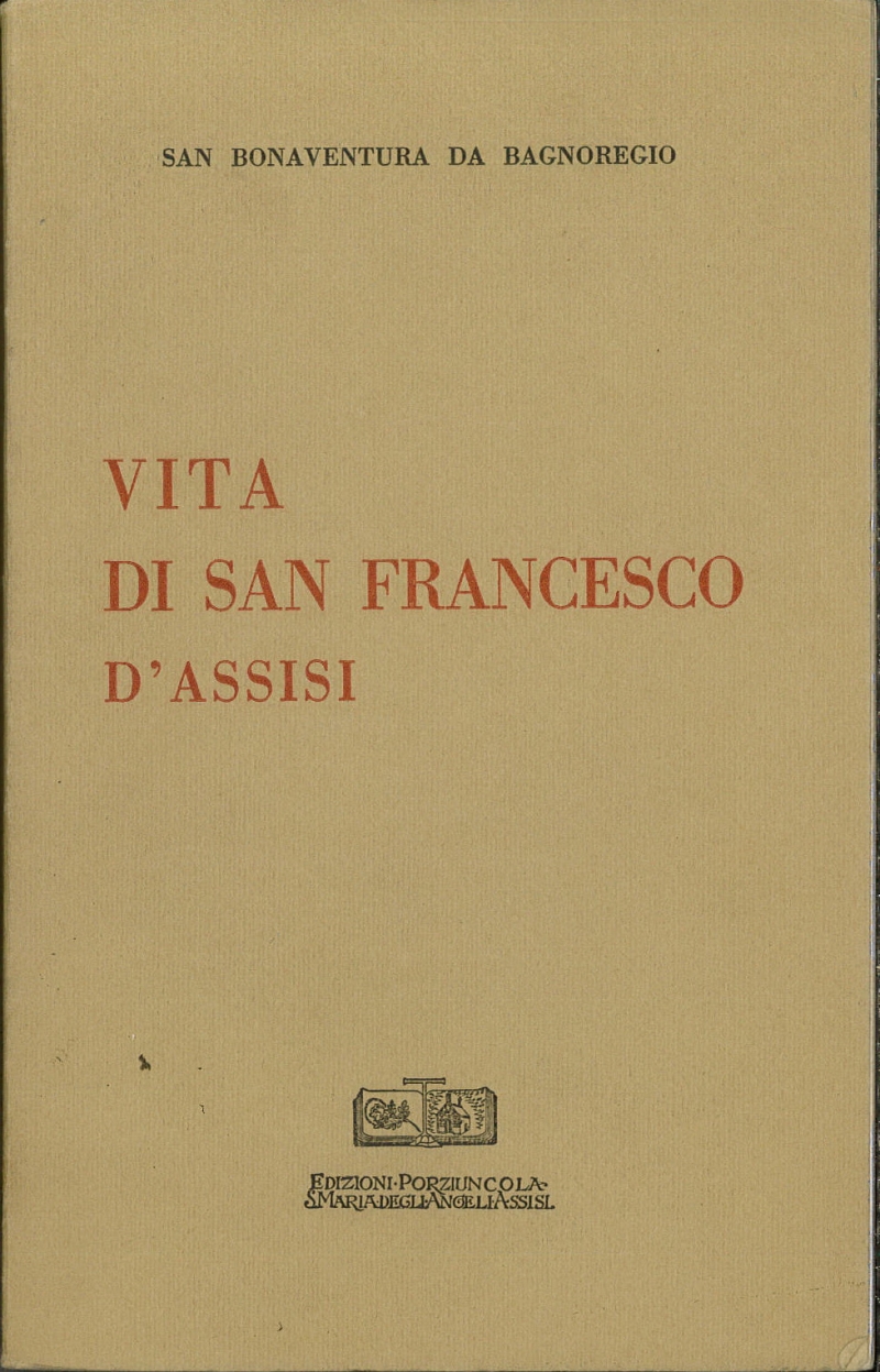 Copertina  Vita di san Francesco d'Assisi