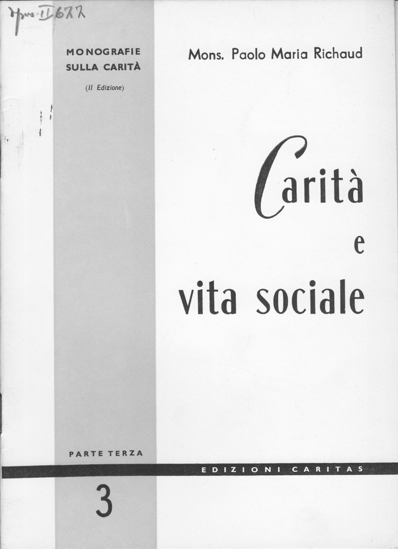 Copertina  Carità e vita sociale