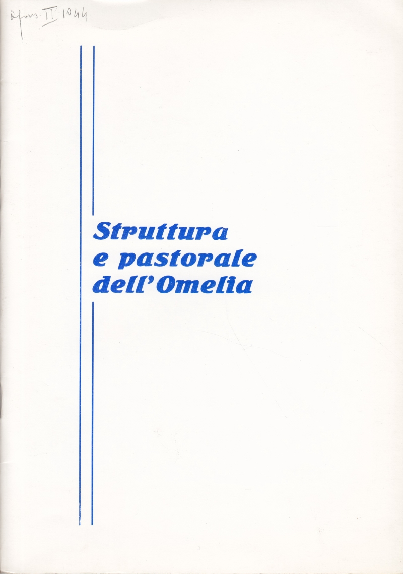 Copertina  Struttura e pastorale dell'Omelia