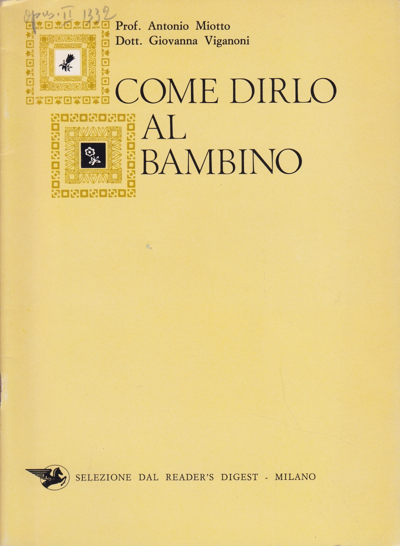 Copertina  Come dirlo al Bambino