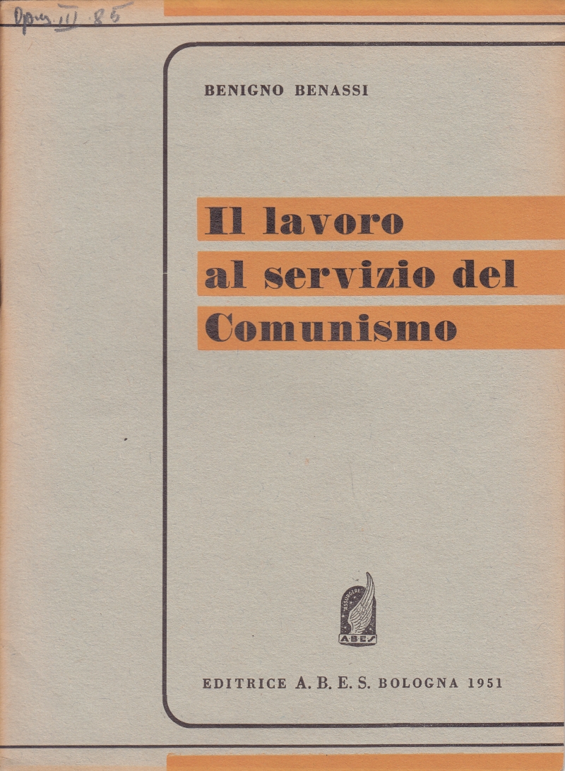Copertina  Il lavoro al servizio del Comunismo
