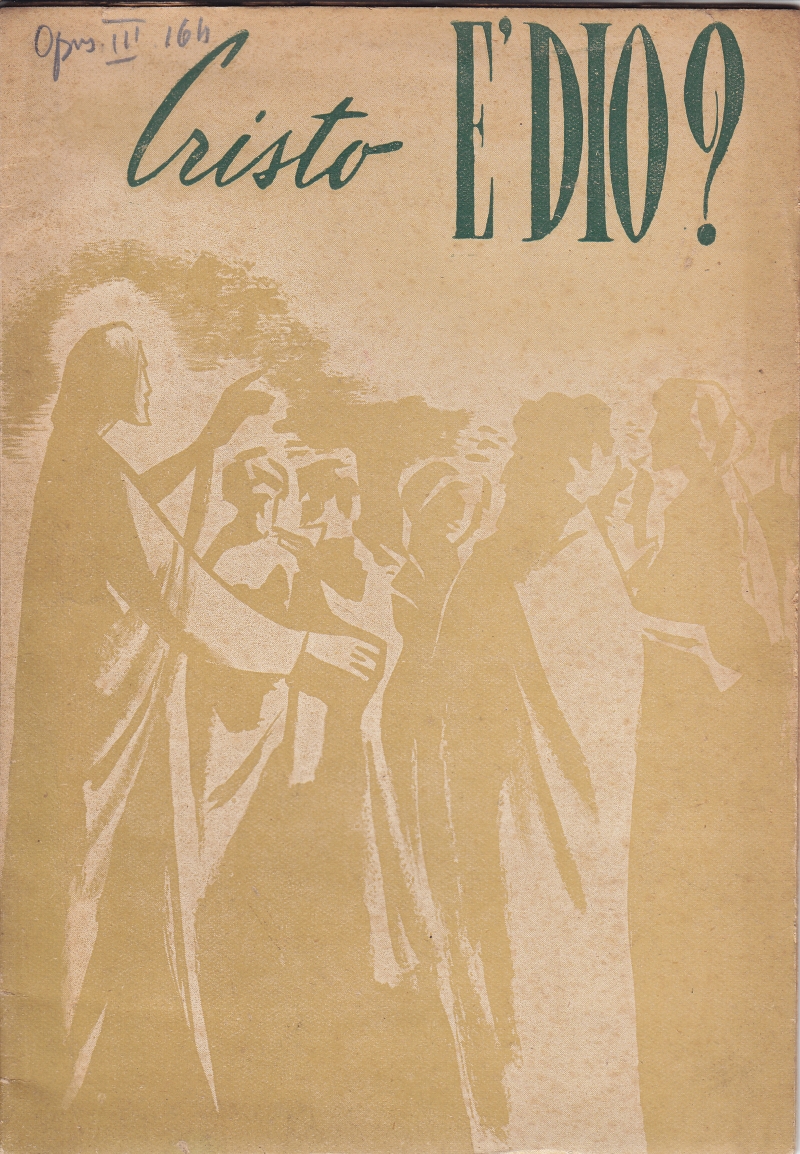Copertina  Cristo è Dio? 