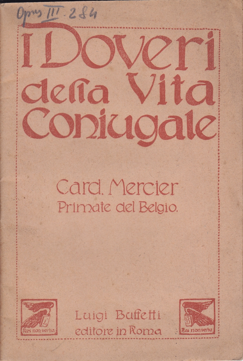 Copertina  I doveri della vita coniugale