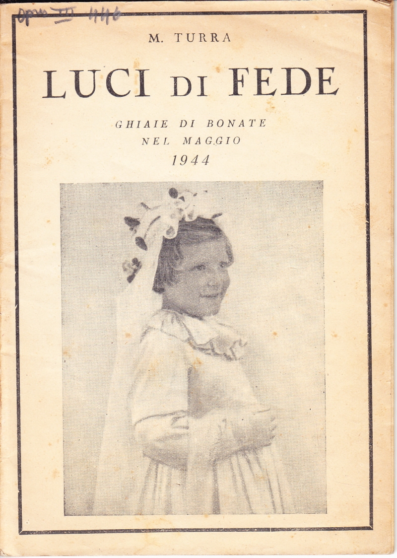 Copertina  Luci di fede a Ghiaie di Bonate nel maggio 1944