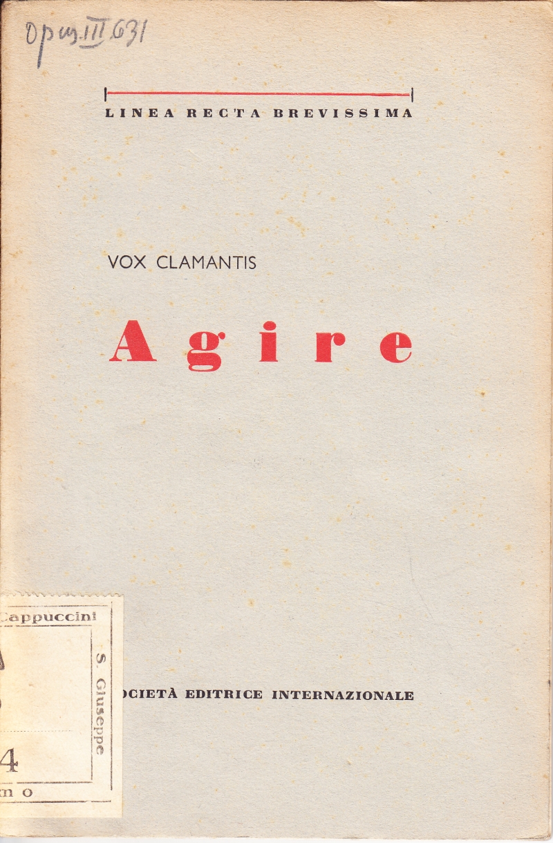 Copertina  Agire