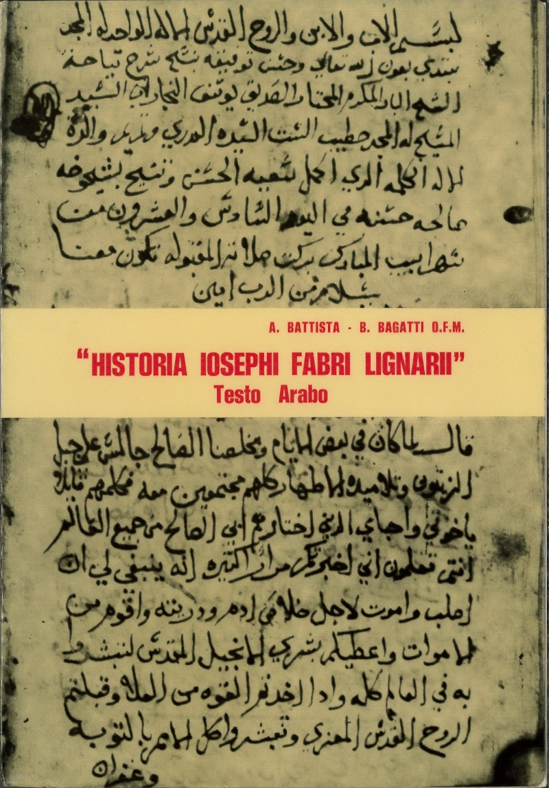 Copertina  Edizione critica del testo arabo della \\Historia Iosephi fabri lignarii\\ e ricerche sulla sua origine