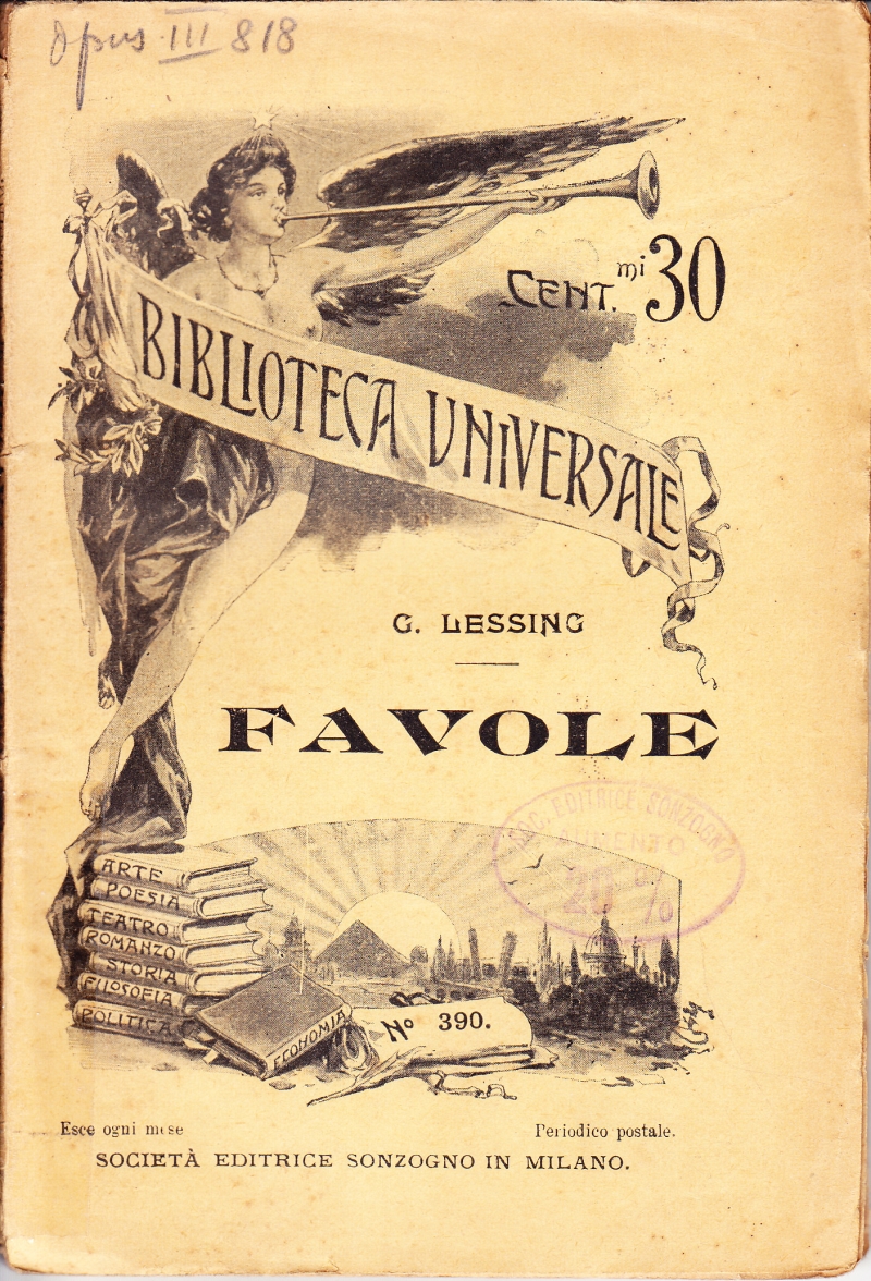 Copertina  Favole