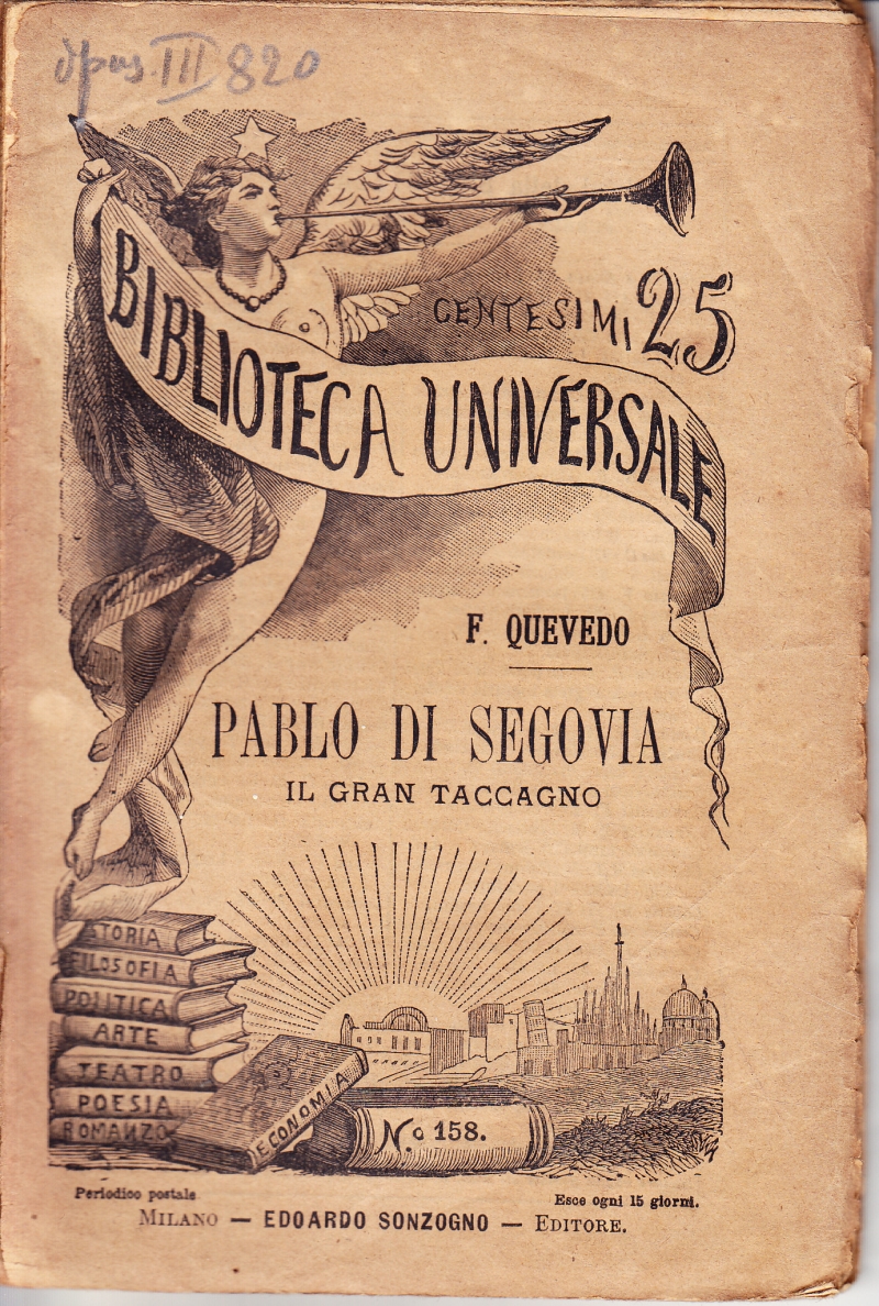 Copertina  Pablo di Segovia, il gran taccagno