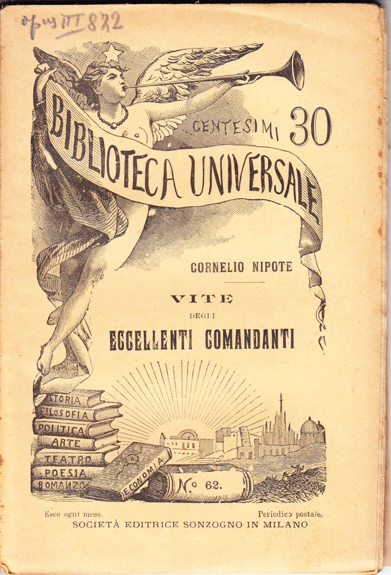 Copertina  Vite degli eccellenti Comandanti