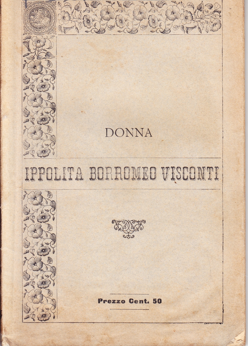 Copertina  Donna Ippolita Visconti Borromeo. Memorie d'una religiosa dell'antico Monastero delle Angeliche di S. Paolo in Milano