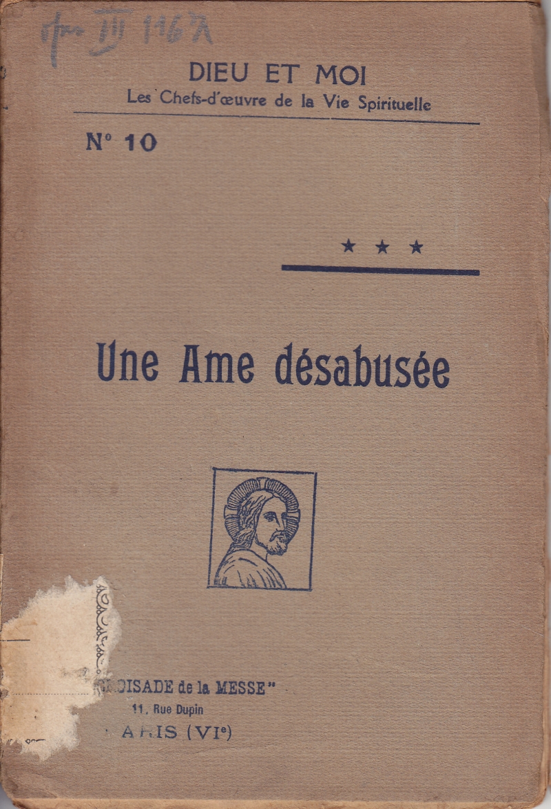 Copertina  Une Ame désabusée