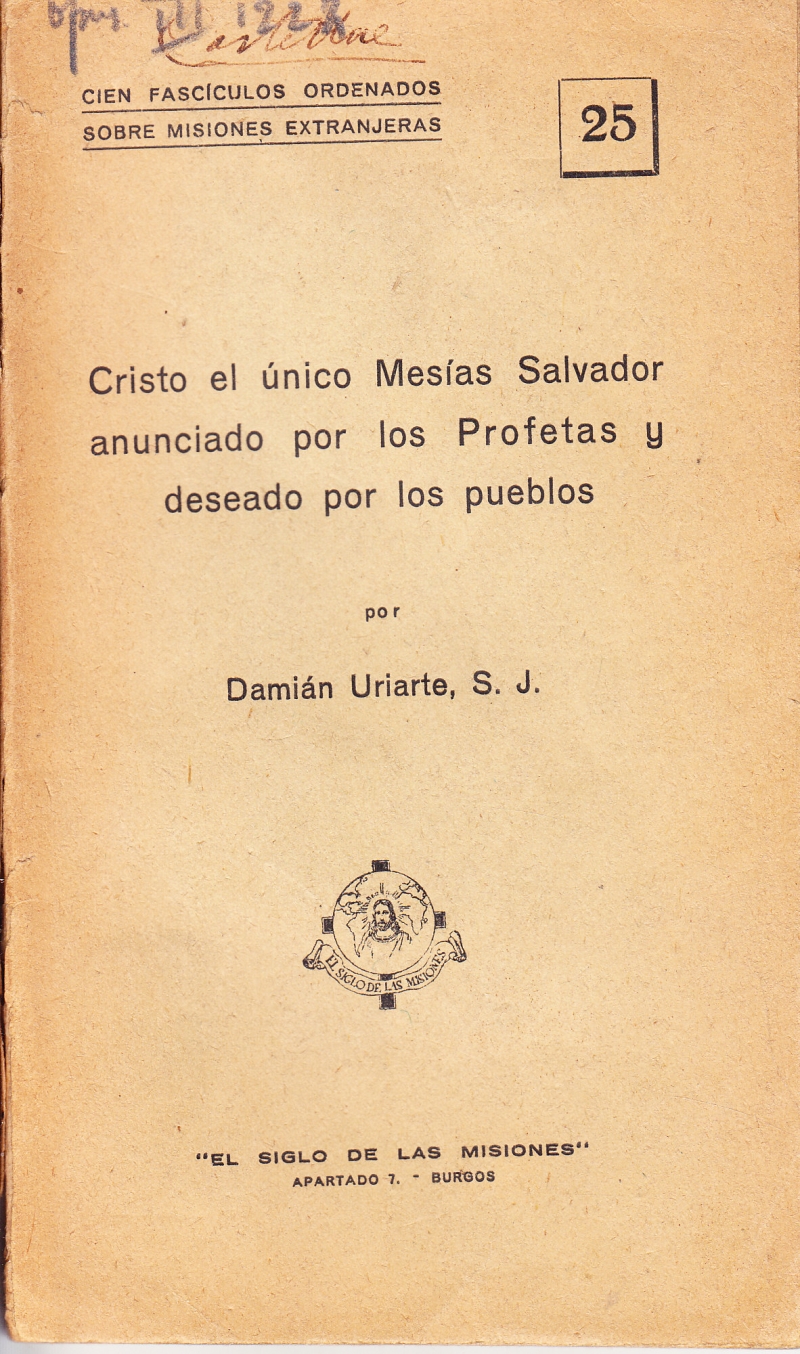 Copertina  Cristo el único Mesías Salvador anunciado por los Profetas y deseado por los pueblos